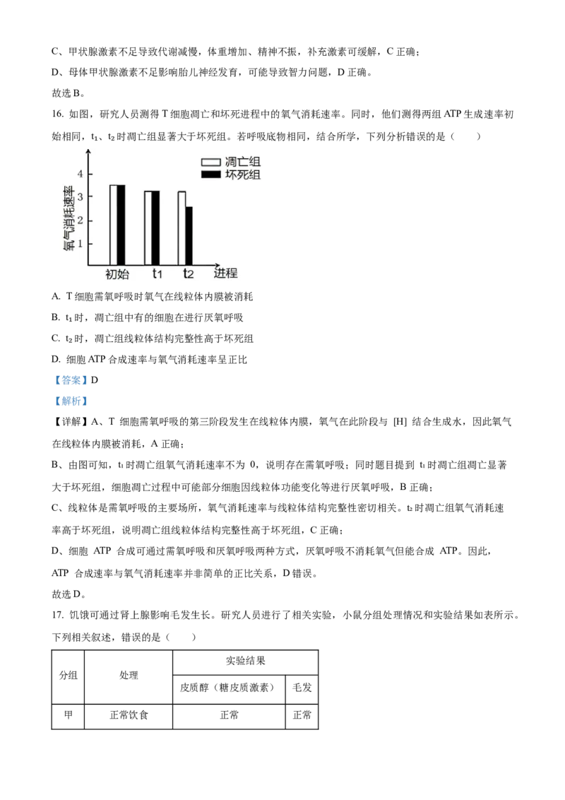 浙江省温州新力量联盟2025-2026学年高二上学期11月期中生物试题Word版含解析_251208浙江省温州市新力量联盟2025-2026学年高二上学期11月期中（全）