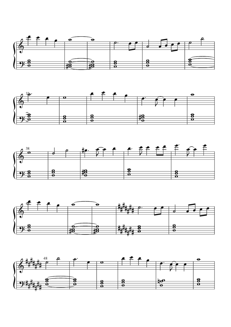 [nico][easy][3]vereasy_一万首著名钢琴曲谱哈农贝多芬合集视频教学电子版高清无水印可打印_05动漫游戏钢琴谱合集_日系东方Project钢琴谱全集_东方project钢琴谱_16　幼心地の有頂天