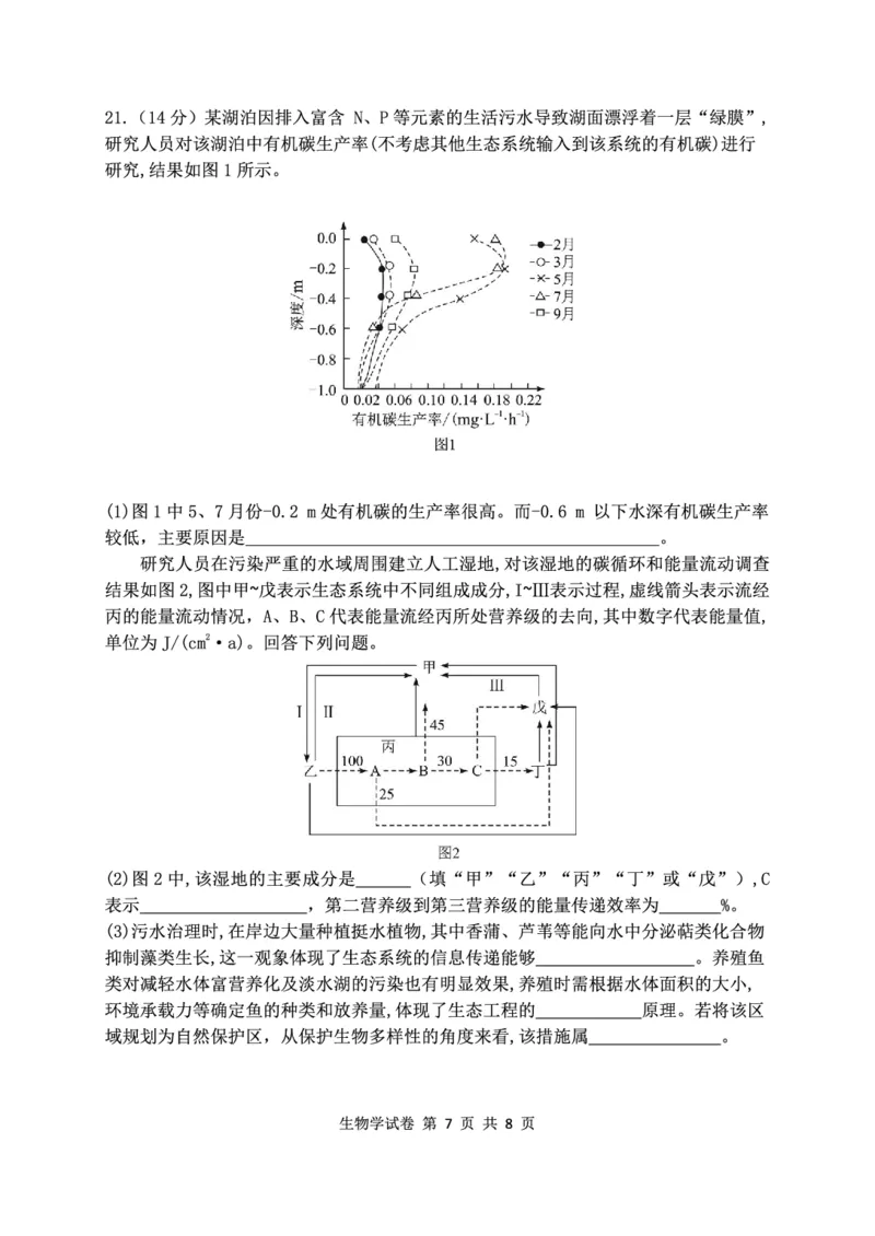 生物学试卷_2024-2025高三（6-6月题库）_2024年12月试卷_1212湖北省腾云联盟2025届高三12月联考_生物