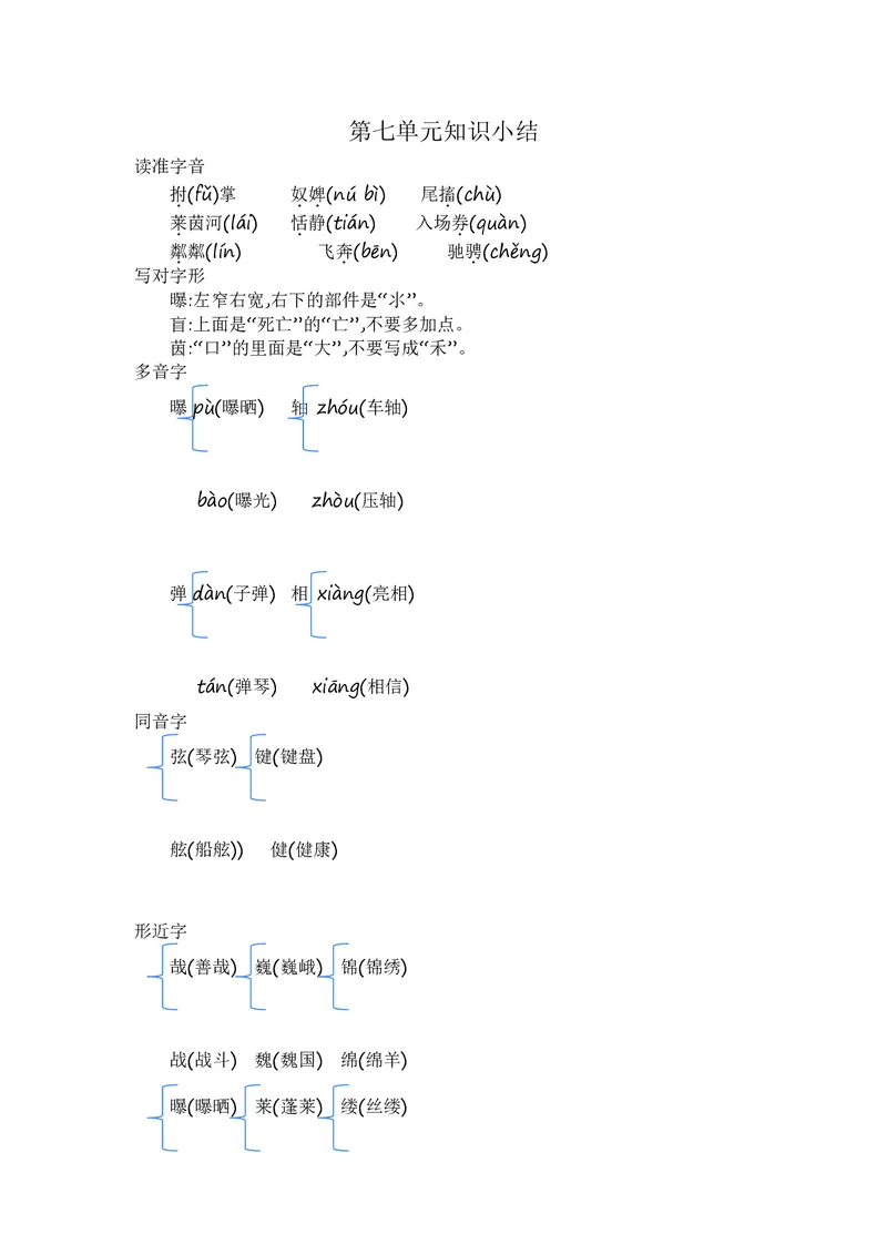 六年级上册语文部编版知识要点_小学1-6年级全部试卷_语文_六年级_3-11-1、小学六年级语文上册_3-11-1-1、复习、知识点、归纳汇总_部编（人教）版