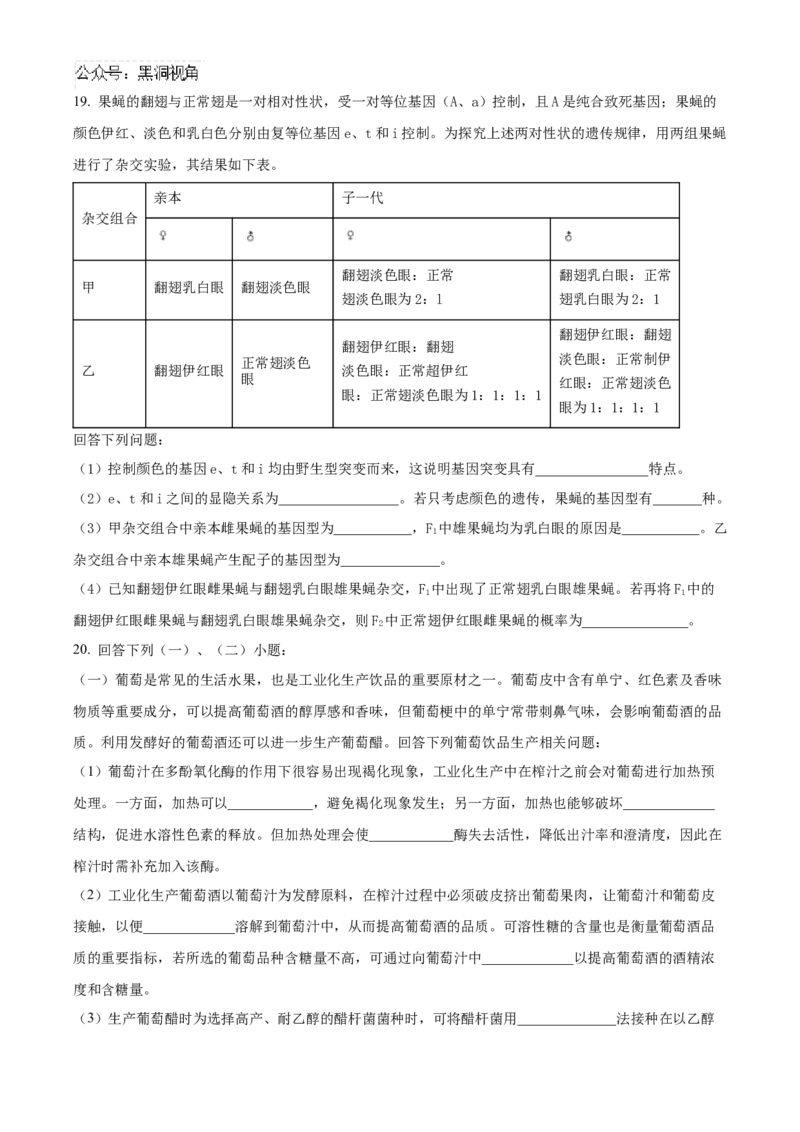 福建省泉州五校联考2024-2025学年高三上学期11月期中生物试题Word版无答案_2024-2025高三（6-6月题库）_2024年11月试卷_1126福建省泉州市五校2024-2025学年高三上学期11月期中联考