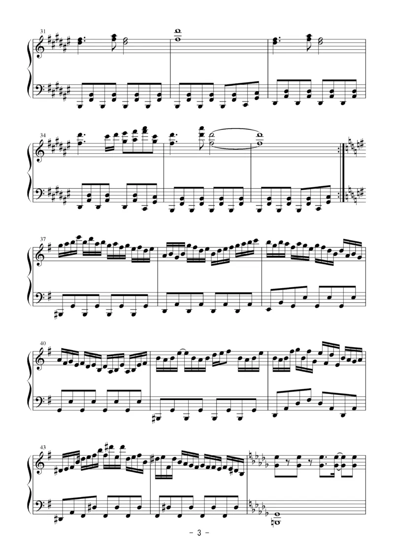 [Bosendorfer][hard][6]_一万首著名钢琴曲谱哈农贝多芬合集视频教学电子版高清无水印可打印_05动漫游戏钢琴谱合集_日系东方Project钢琴谱全集_东方project钢琴谱_09　少女綺想曲　～DreamBattle