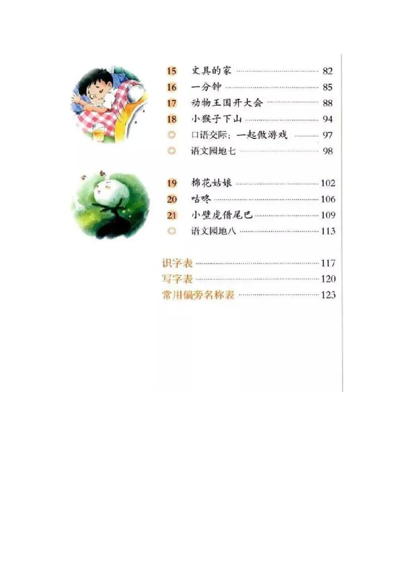 一年级下册语文部编版课堂笔记_小学1-6年级全部试卷_语文_一年级_3-6-2、小学一年级语文下册_3-6-2-1、复习、知识点、归纳汇总_部编版