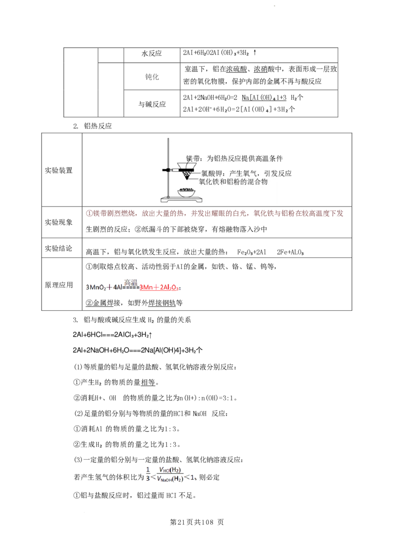 2026届高考化学各元素知识点（大全）_2024-2026高三（6-6月题库）_2025年12月高三试卷_2512062026届高考化学各元素知识点（大全）