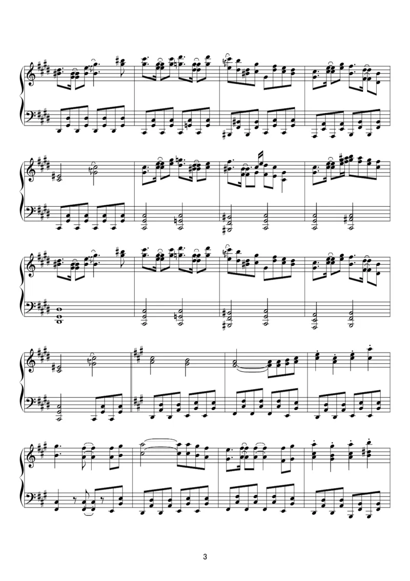 [kituneyuu][hard][5]_一万首著名钢琴曲谱哈农贝多芬合集视频教学电子版高清无水印可打印_05动漫游戏钢琴谱合集_日系东方Project钢琴谱全集_东方project钢琴谱_TH128妖精大戦争～東方三月精