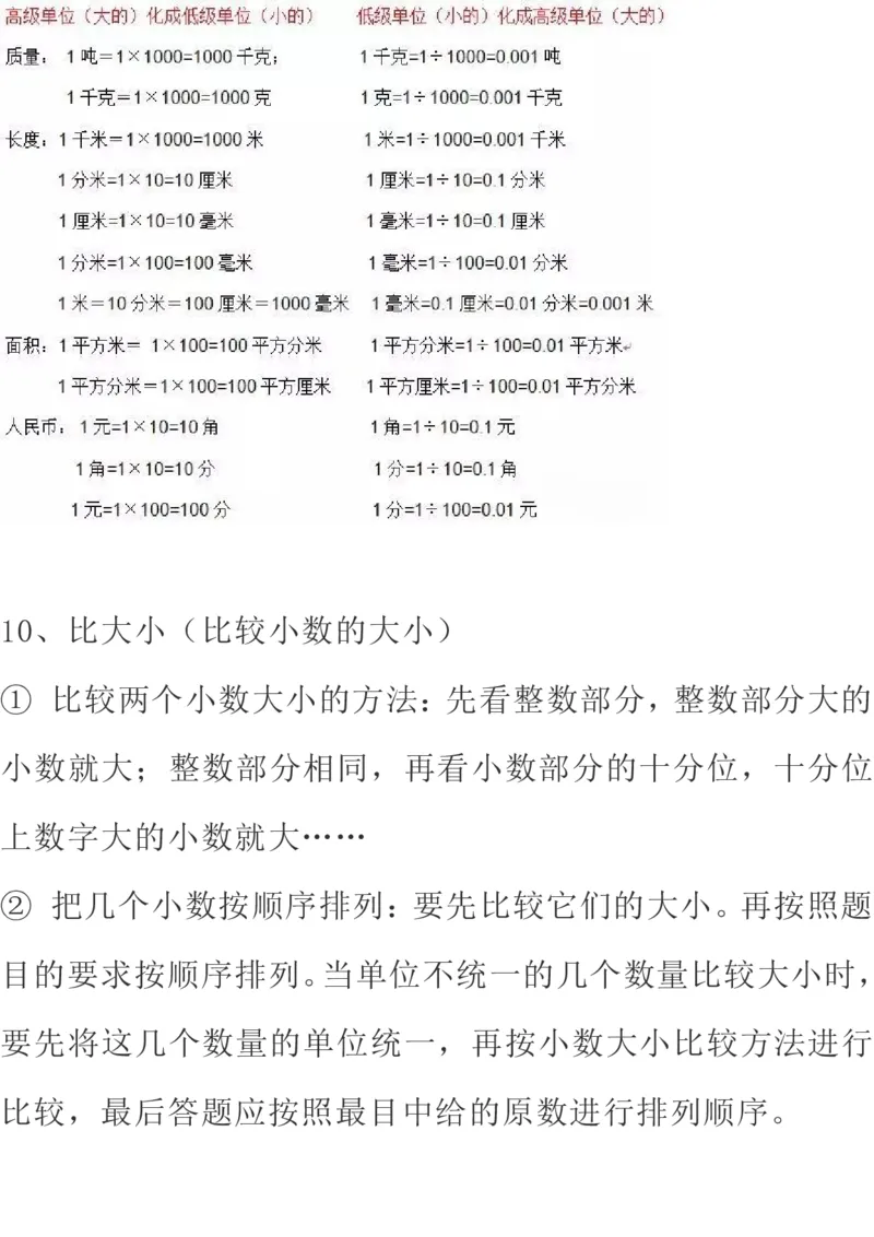 北师大版数学四年级下册期中知识点复习汇总_小学1-6年级全部试卷_数学_四年级_3-9-4、小学四年级数学下册_3-9-4-1、复习、知识点、归纳汇总_北师大版