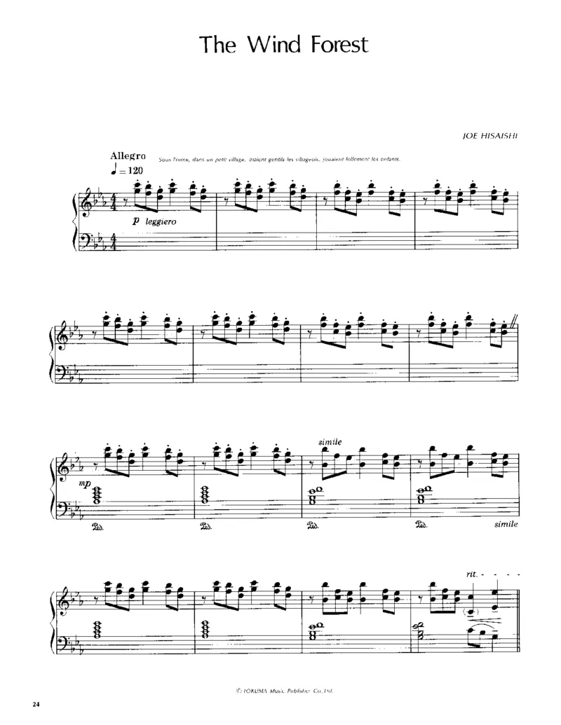 久石让谱集2_一万首著名钢琴曲谱哈农贝多芬合集视频教学电子版高清无水印可打印_02现代钢琴谱合集_久石让钢琴谱全集