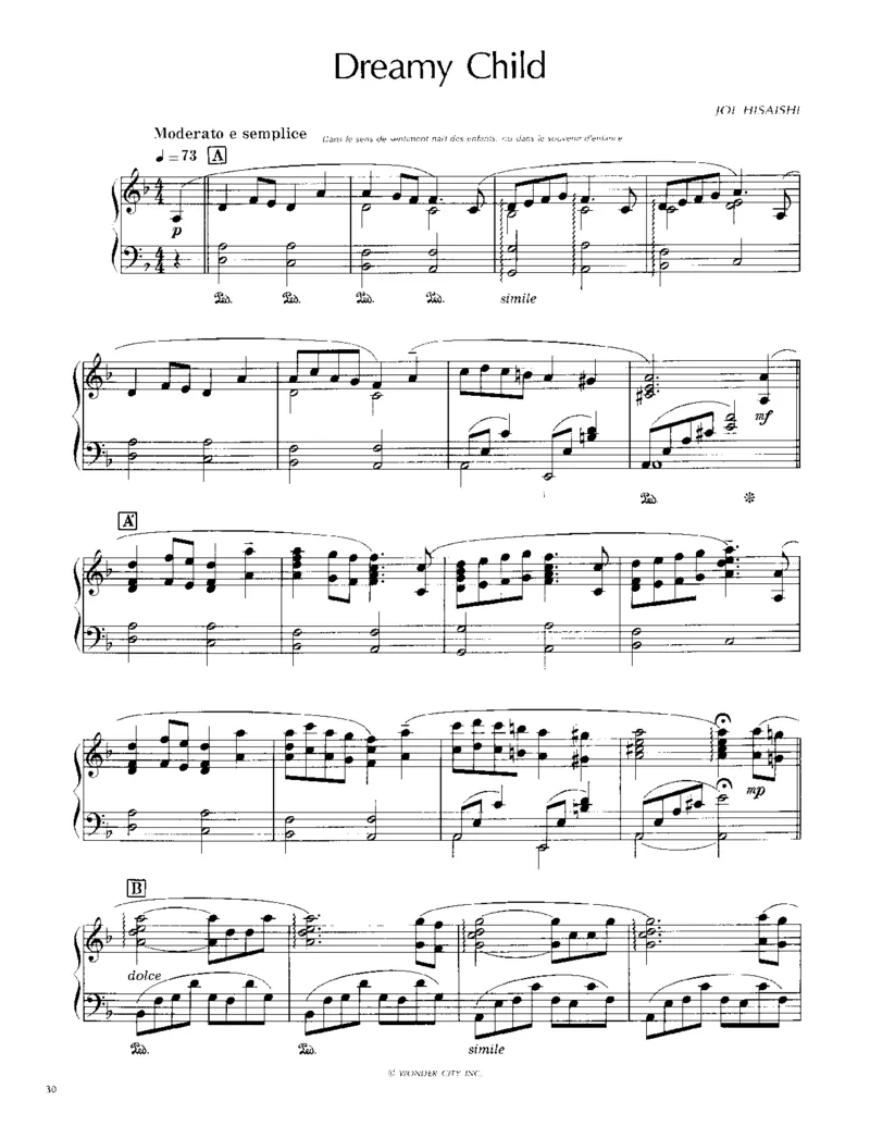 久石让谱集2_一万首著名钢琴曲谱哈农贝多芬合集视频教学电子版高清无水印可打印_02现代钢琴谱合集_久石让钢琴谱全集