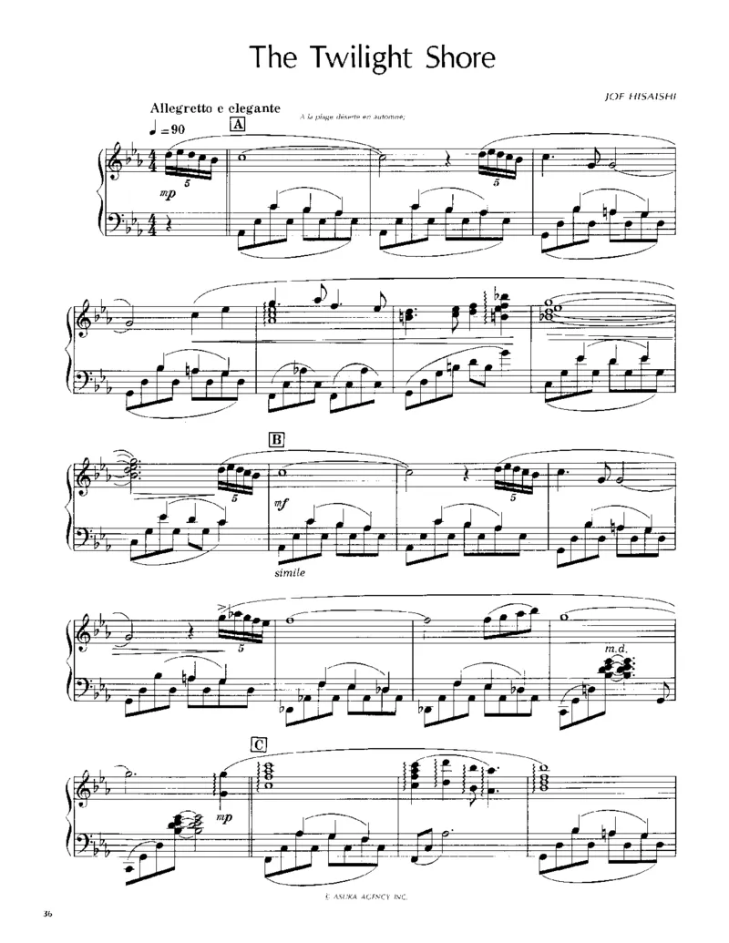 久石让谱集2_一万首著名钢琴曲谱哈农贝多芬合集视频教学电子版高清无水印可打印_02现代钢琴谱合集_久石让钢琴谱全集