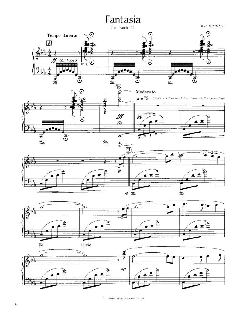 久石让谱集2_一万首著名钢琴曲谱哈农贝多芬合集视频教学电子版高清无水印可打印_02现代钢琴谱合集_久石让钢琴谱全集