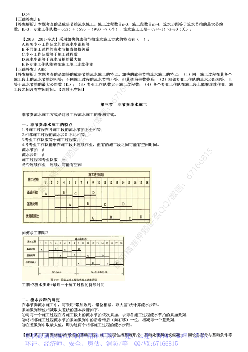 WM_进度01-第02讲　有节奏流水施工、非节奏流水施工_监理工程师_2025监理工程师_2025年监理工程师-各大机构_2025年监理-土建目标_机构2-JG_01.精讲班-李.娜_进度控制（土建）（2025）_讲义