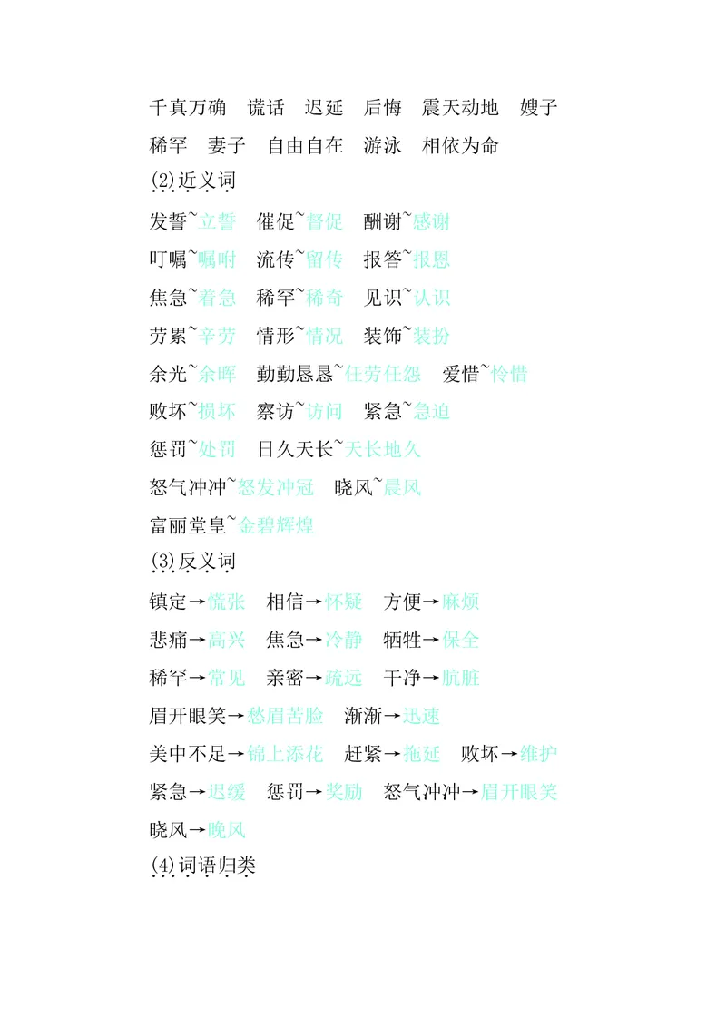 五年级上册语文部编版知识要点_小学1-6年级全部试卷_语文_五年级_3-10-1、小学五年级语文上册_3-10-1-1、复习、知识点、归纳汇总_部编（人教）版