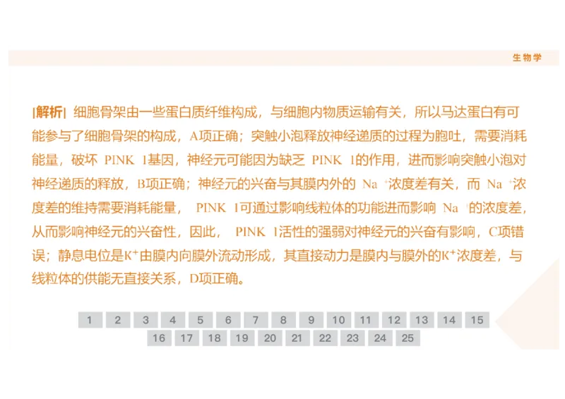 辽宁省点石联考2025-2026学年高二上学期10月月考生物试题含答案_2025年10月高二试卷_251013辽宁省点石联考2025-2026学年高二上学期10月月考