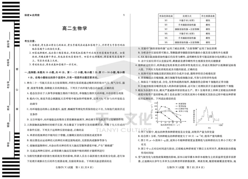 生物学广西高二12月测_251227湖南省、广西省湘一联盟2025-2026学年高二上学期12月月考（全）