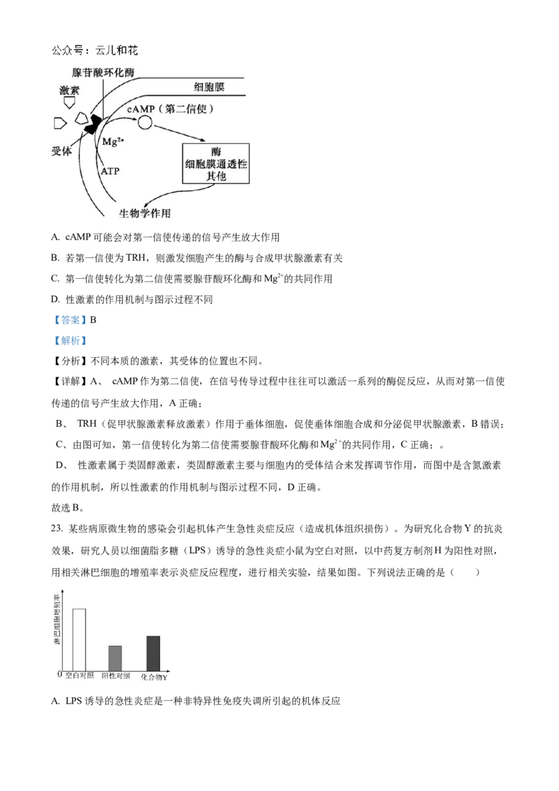 福建省福州市9校2024-2025学年高二上学期11月期中生物试题Word版含解析_2024-2025高二（7-7月题库）_2024年12月试卷_1206福建省福州市福九联盟2024-2025学年高二上学期11月期中联考试题