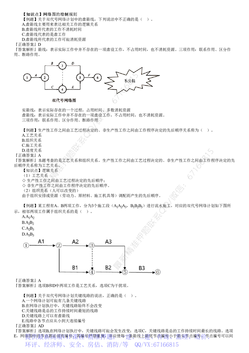 WM_进度03-第01讲　网络计划技术（一）_监理工程师_2025监理工程师_2025年监理工程师-各大机构_2025年监理-土建目标_机构2-JG_02.习题班-李.娜_进度控制（土建）（2025）_讲义