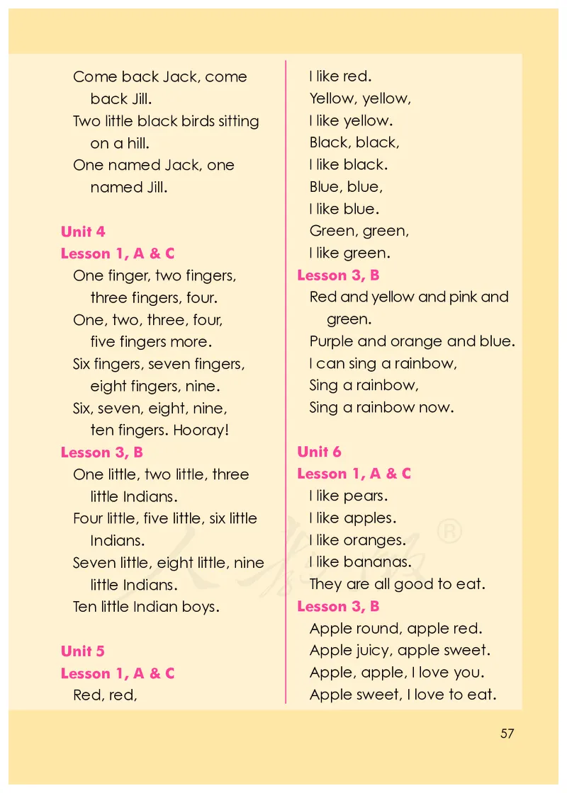 人教版（一年级起点）一年级上册英语PDF电子课本_小学1-6年级全部试卷_英语_一年级_3-6-5、小学一年级英语上册_3-6-5-3、电子教材、课本