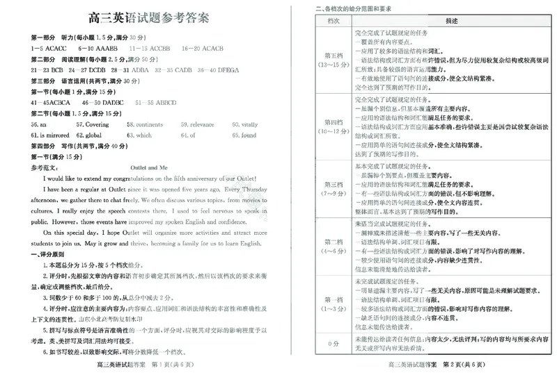 英语-山东省&ldquo;优高联盟&rdquo;2024-2025学年高三2月诊断性检测_2024-2025高三（6-6月题库）_2025年02月试卷_0213山东省&ldquo;优高联盟&rdquo;2024-2025学年高三2月诊断性检测