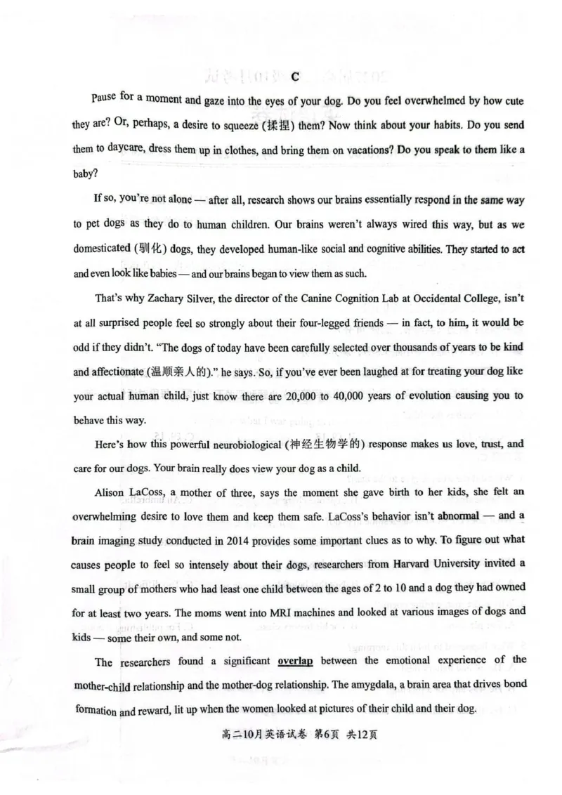 扫描全能王2025-10-1009.47(2)_2025年10月高二试卷_251013湖北省云学联盟2025-2026学年高二上学期10月月考