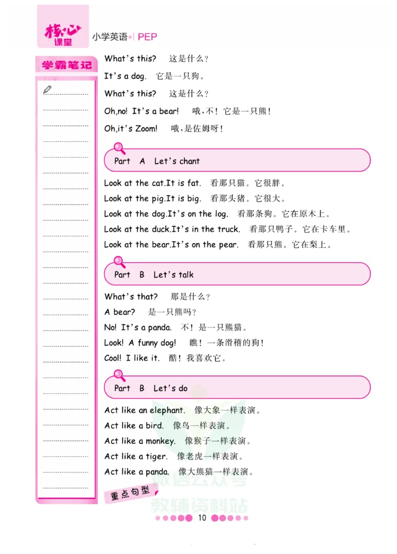 三年级上册英语人教PEP版知识清单_小学1-6年级全部试卷_英语_三年级_3-8-5、小学三年级英语上册_3-8-5-1、复习、知识点、归纳汇总_人教PEP版