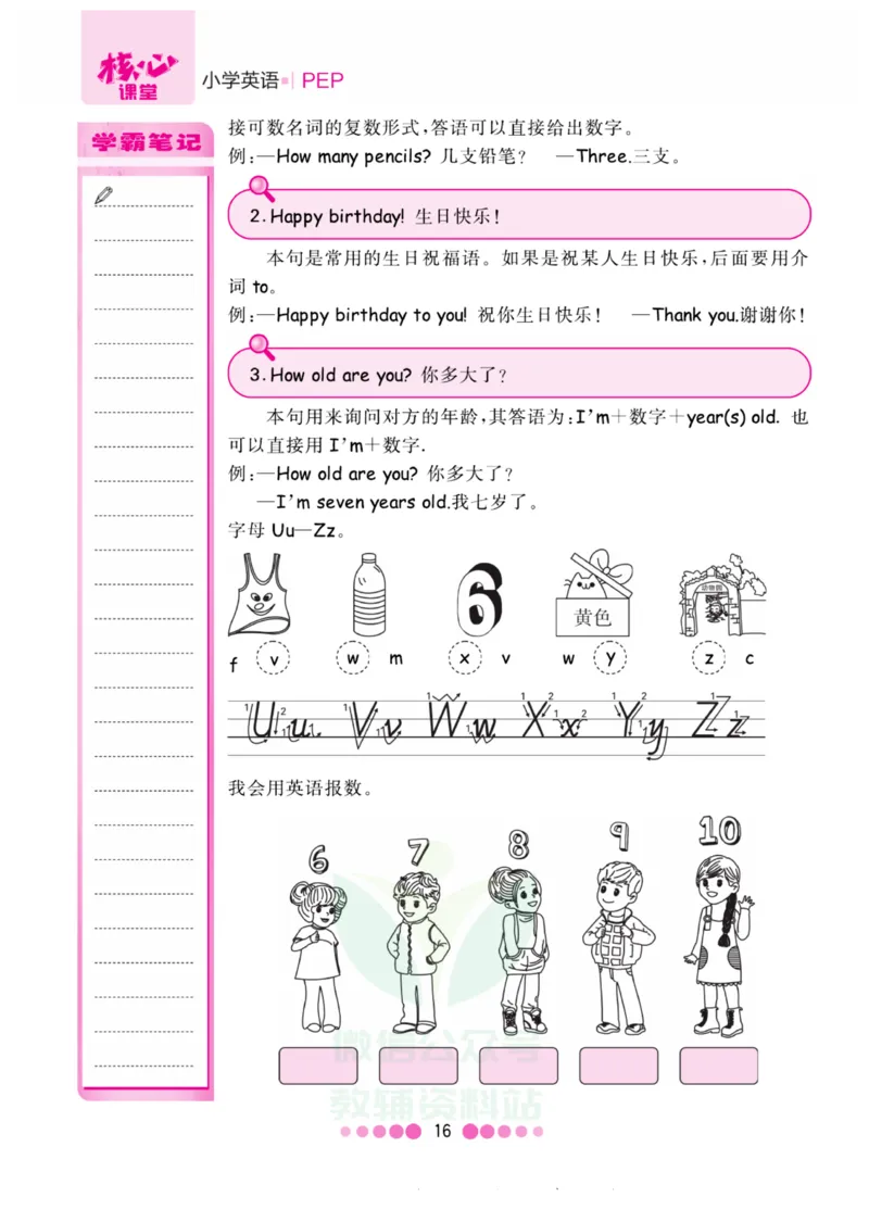 三年级上册英语人教PEP版知识清单_小学1-6年级全部试卷_英语_三年级_3-8-5、小学三年级英语上册_3-8-5-1、复习、知识点、归纳汇总_人教PEP版