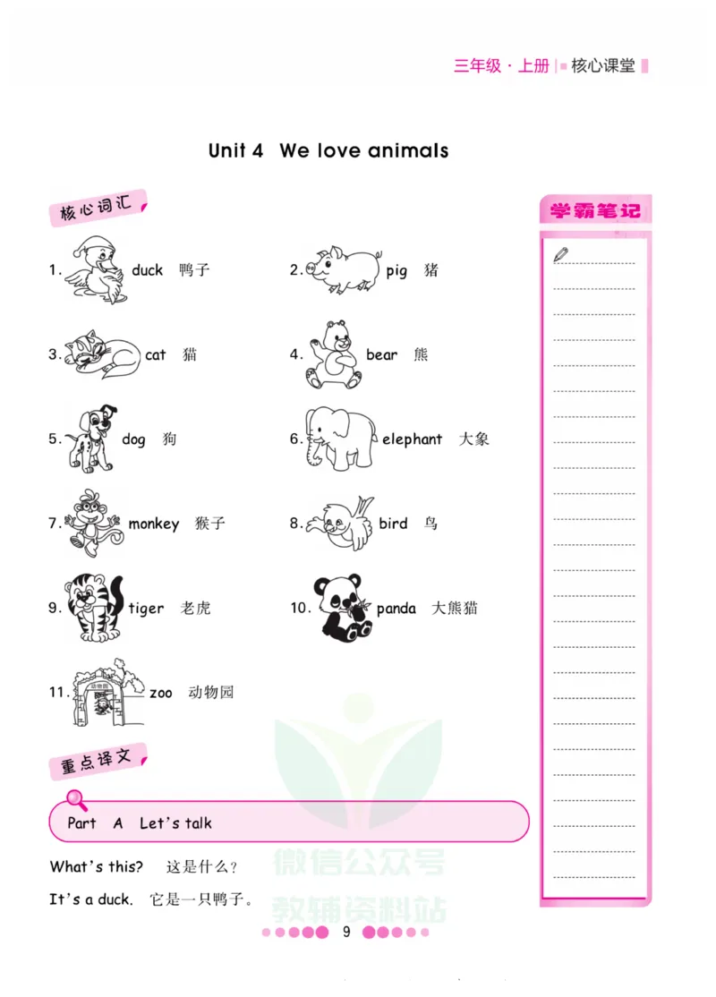 三年级上册英语人教PEP版知识清单_小学1-6年级全部试卷_英语_三年级_3-8-5、小学三年级英语上册_3-8-5-1、复习、知识点、归纳汇总_人教PEP版