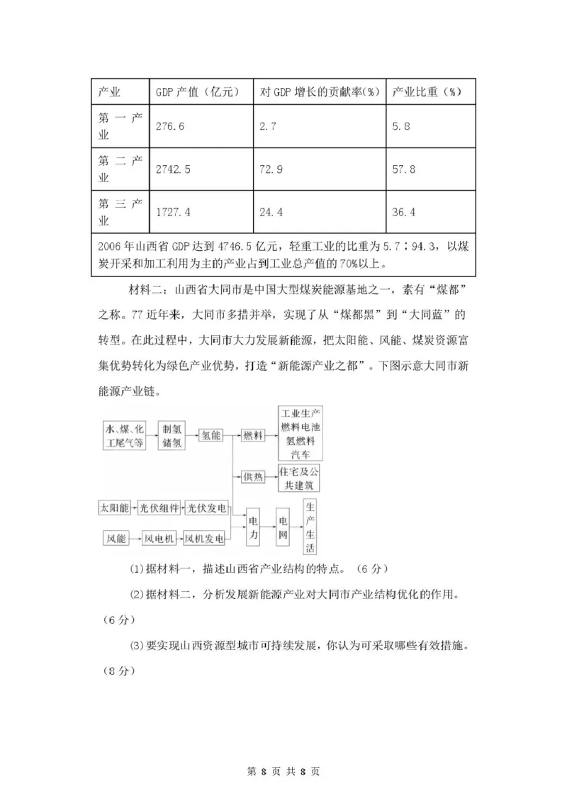 高二地理试卷_2024-2025高二（7-7月题库）_2025年03月试卷_0320江苏省盐城市五校联盟2024-2025学年高二下学期3月第一次联考