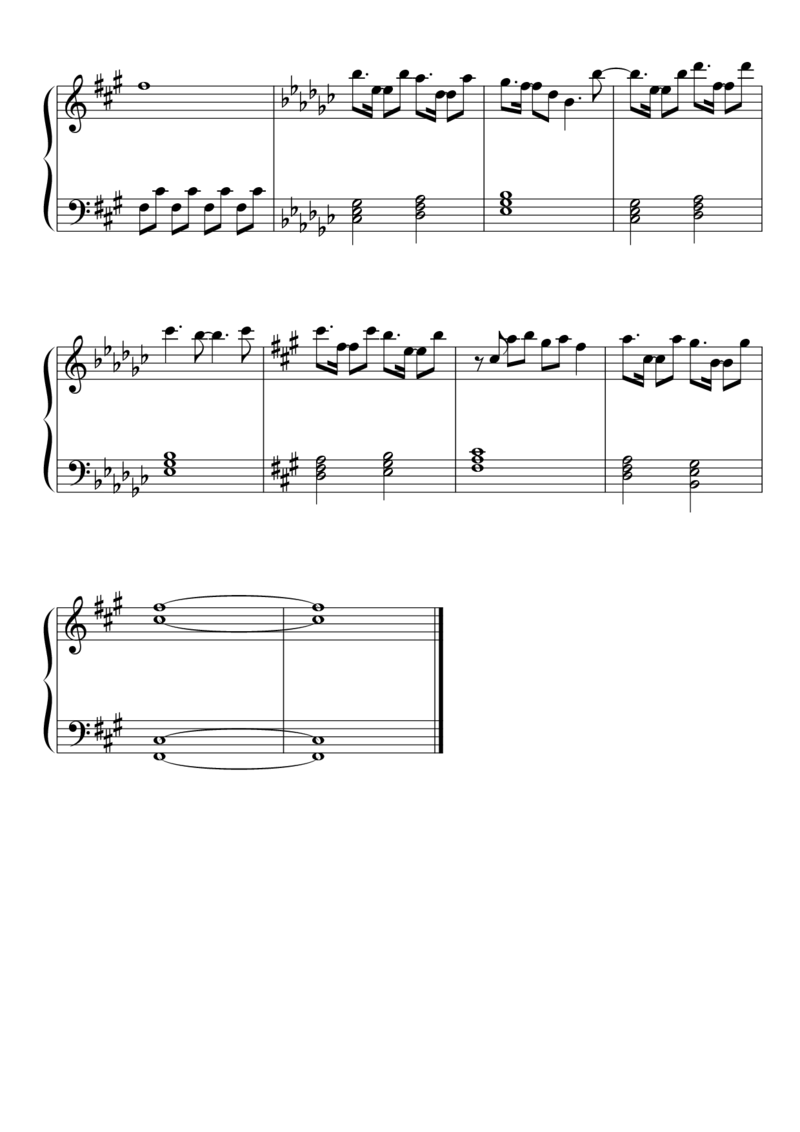 [東方ピアノEasyモード楽譜][normal][5]_一万首著名钢琴曲谱哈农贝多芬合集视频教学电子版高清无水印可打印_05动漫游戏钢琴谱合集_日系东方Project钢琴谱全集_东方project钢琴谱_458