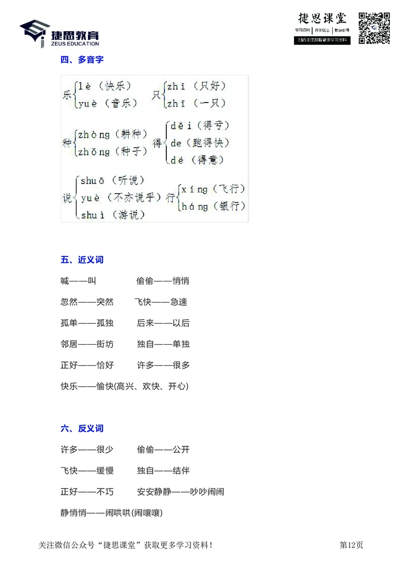 一年级下册语文部编版知识要点汇总_小学1-6年级全部试卷_语文_一年级_3-6-2、小学一年级语文下册_3-6-2-1、复习、知识点、归纳汇总_部编版