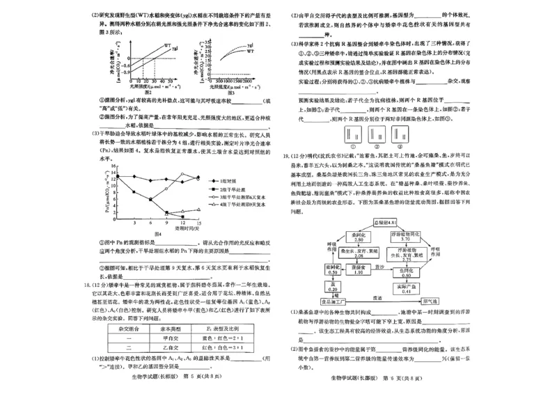 长郡中学2026届高三月考试卷（四）生物_2024-2026高三（6-6月题库）_2026年01月高三试卷_0104炎德&middot;英才大联考长郡中学2026届高三月考试卷（四）（全）