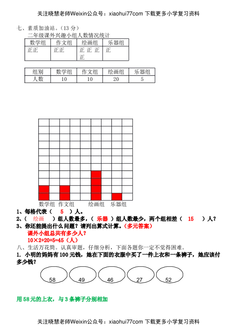 人教版小学数学二年级上册期末考试(精选5套试卷及标准答案)(1)_小学1-6年级全部试卷_数学_二年级_3-7-3、小学二年级数学上册_3-7-3-2、练习题、作业、试题、试卷_人教版_期末测试卷