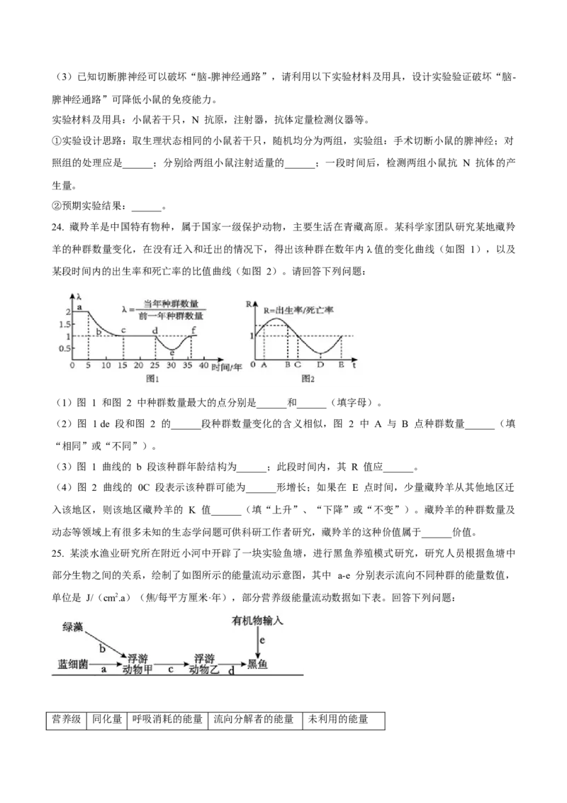 辽宁省丹东市2024-2025学年高二上学期期末考试生物Word版含答案_2024-2025高二（7-7月题库）_2025年03月试卷_0305辽宁省丹东市2024-2025学年高二上学期期末考试
