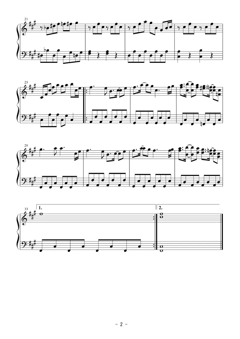 [Bosendorfer][normal][2]_一万首著名钢琴曲谱哈农贝多芬合集视频教学电子版高清无水印可打印_05动漫游戏钢琴谱合集_日系东方Project钢琴谱全集_东方project钢琴谱_02　春の湊に