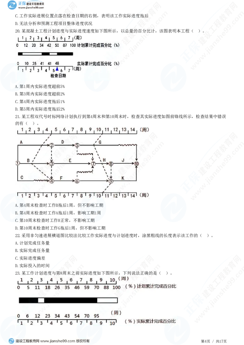 WM_（进度控制）第四章第二节　实际进度与计划进度的比较方法_监理工程师_2025监理工程师_2025年监理工程师-各大机构_2025年监理-土建目标_机构2-JG_01.精讲班-李.娜_进度控制（土建）（2025）