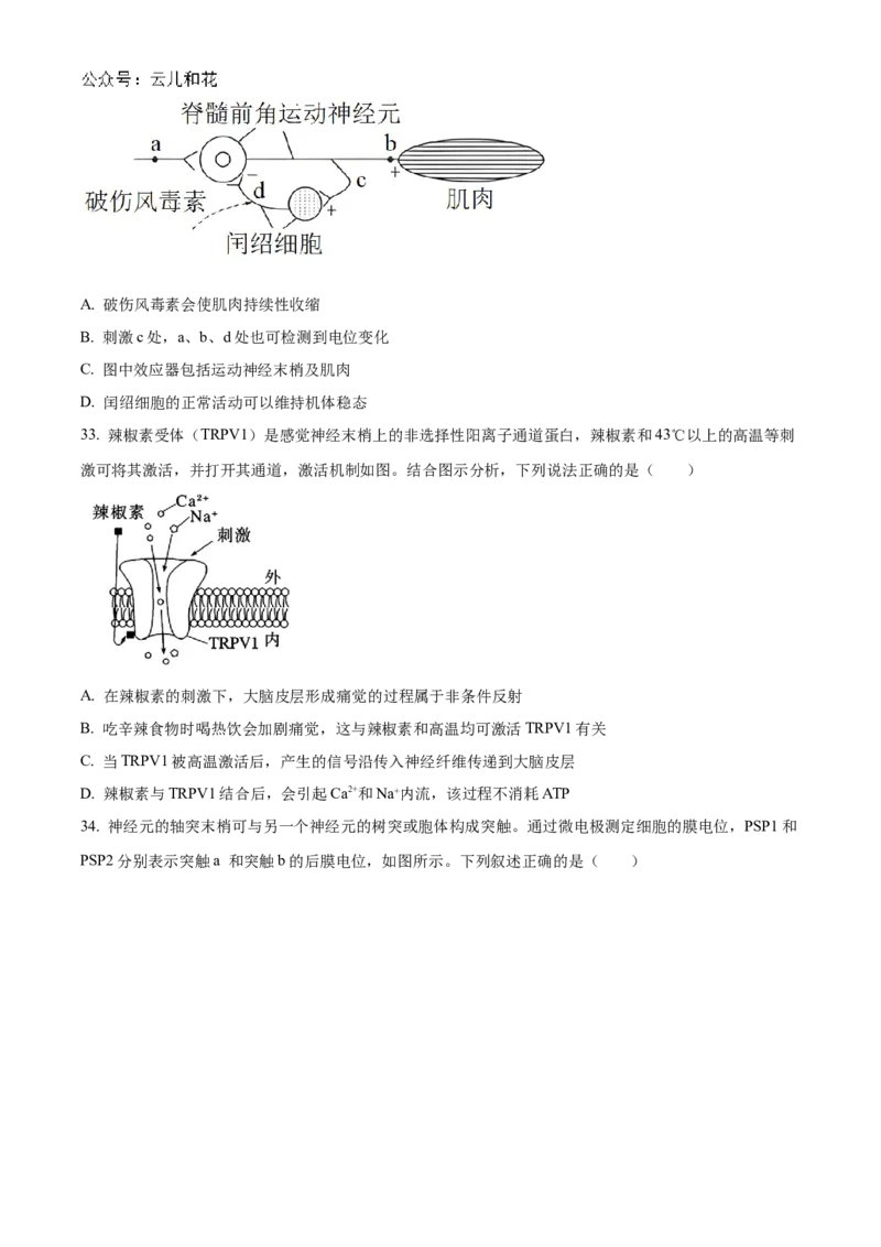 黑龙江省哈尔滨市第九中学2024-2025学年高二上学期10月月考试题生物Word版含答案_2024-2025高二（7-7月题库）_2024年11月试卷_1101黑龙江省哈尔滨市第九中学2024-2025学年高二上学期10月月考