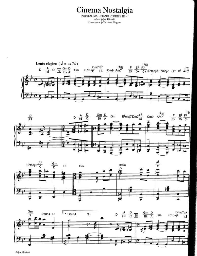 久石让谱集3_一万首著名钢琴曲谱哈农贝多芬合集视频教学电子版高清无水印可打印_02现代钢琴谱合集_久石让钢琴谱全集