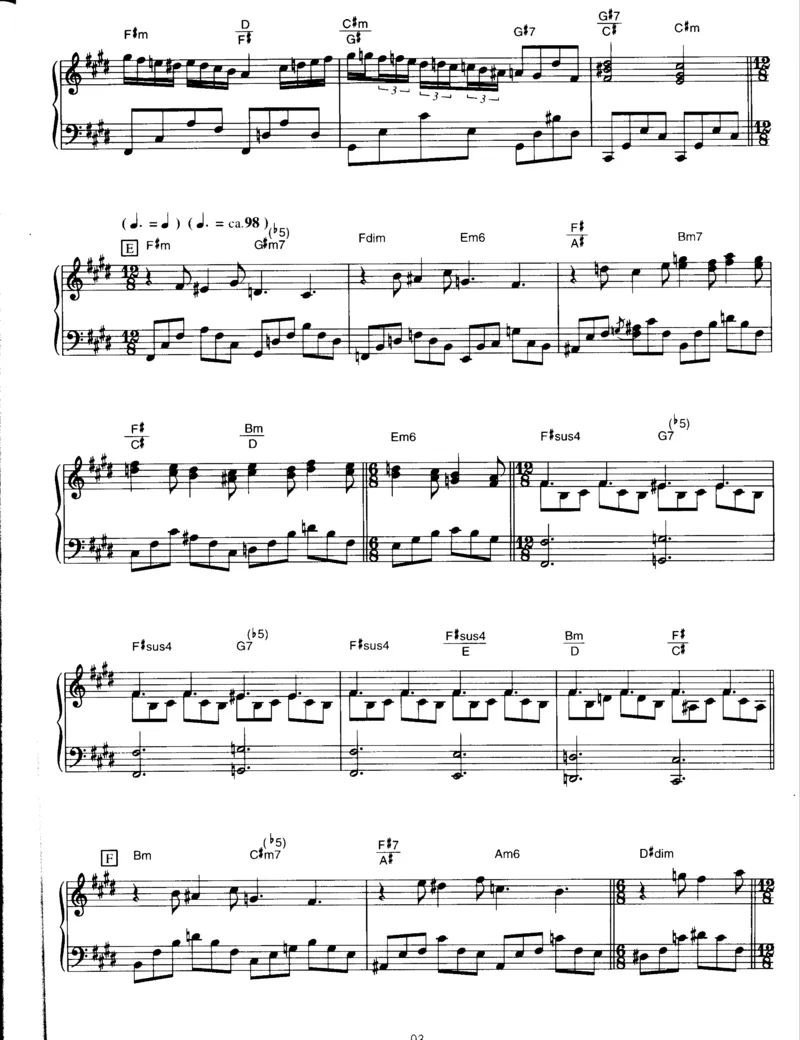 久石让谱集3_一万首著名钢琴曲谱哈农贝多芬合集视频教学电子版高清无水印可打印_02现代钢琴谱合集_久石让钢琴谱全集