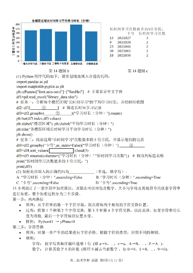技术卷-2511高二浙东北联盟_2025年11月高二试卷_251127浙江省浙东北县域名校发展联盟2025-2026学年高二上学期11月期中联考试题（ZDB）（全）