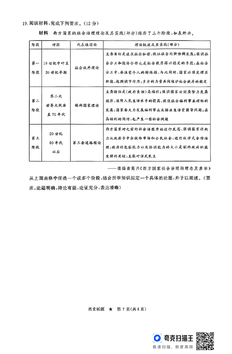 河南青桐鸣2025届高三9月联考历史试题_2024-2025高三（6-6月题库）_2024年09月试卷_0903河南省青桐鸣2025届高三9月联考