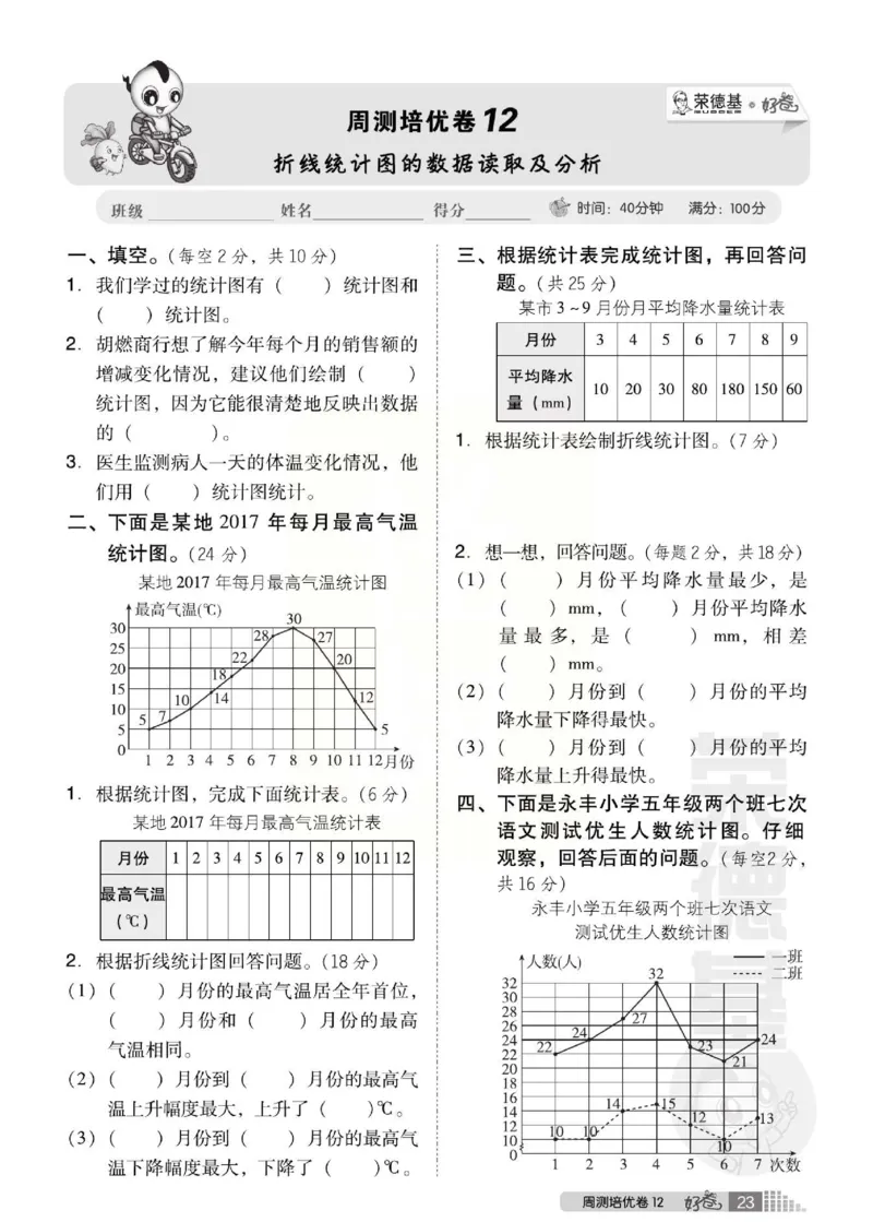 《好卷》西师大版数学五年级下册跟踪检测卷_小学1-6年级全部试卷_数学_五年级_3-10-4、小学五年级数学下册_3-10-4-2、练习题、作业、试题、试卷_西师版