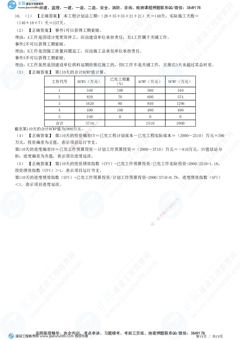 专题五　建设工程进度控制_监理工程师_2025监理工程师_2025年监理工程师SVIP_2025年监理土建案例SVIP_01-精华文档✿电子教材✿历年真题_28-案例《精讲习题》JG