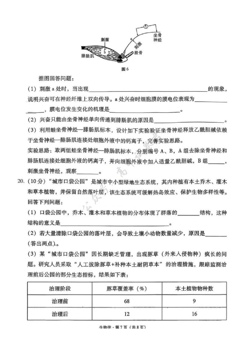 生物试卷-西南名校联盟2026届&ldquo;3+3+3&rdquo;高考备考诊断性联考（一）_2024-2026高三（6-6月题库）_2025年12月高三试卷_251225西南名校联盟2026届&ldquo;3+3+3&rdquo;高考备考诊断性联考（一）（全科）