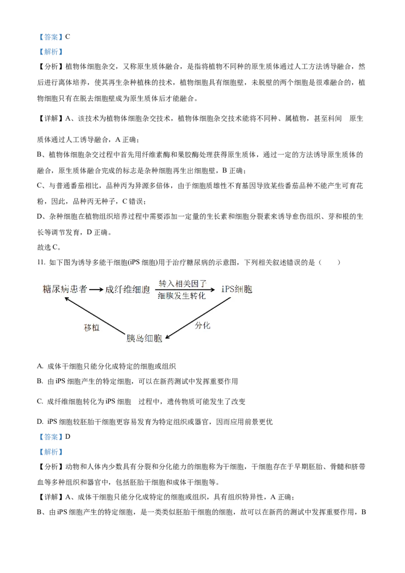 山东省枣庄市滕州市实验高级中学2024-2025学年高二下学期3月月考生物试题Word版含解析_2025年04月试卷_0406山东省枣庄市滕州实验高级中学2024-2025学年高二下学期第一次调研考试