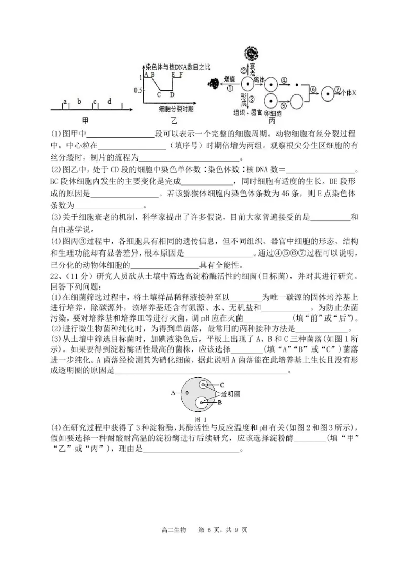 辽宁省沈阳市省五校协作体2023-2024学年高二下学期7月期末联考生物试题_2024-2025高二（7-7月题库）_2024年07月试卷_0723辽宁省沈阳市五校协作体2023-2024学年高二下学期7月期末联考
