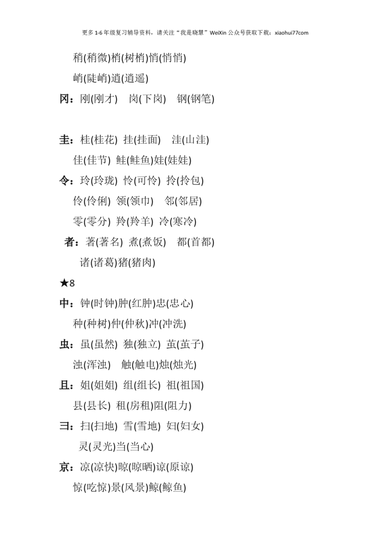 二年级上册-语文必考点：&ldquo;加偏旁，组新字&rdquo;汇总_小学1-6年级全部试卷_语文_二年级_3-7-1、小学二年级语文上册_3-7-1-1、复习、知识点、归纳汇总_通用