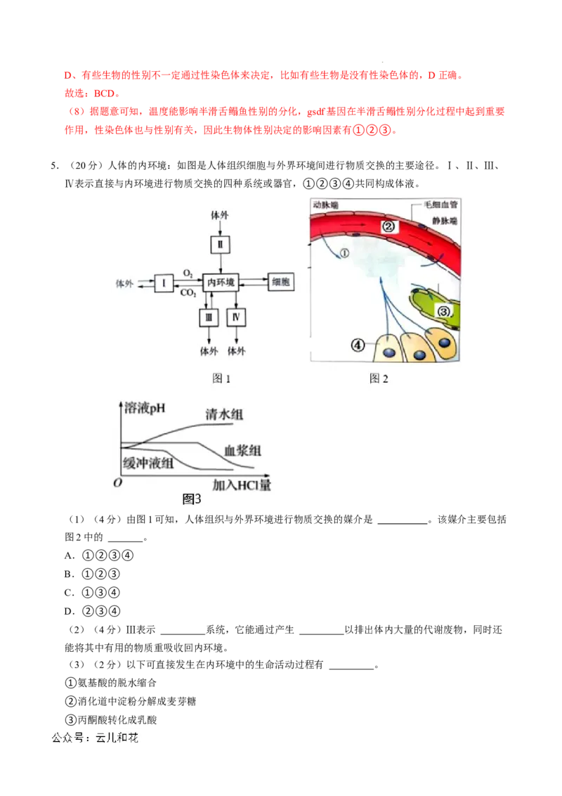 高二生物第一次月考卷（全解全析）（上海专用）_2024年09月试卷_0922黄金卷：2024-2025学年高二上学期第一次月考9科word解析版含答题卡（上海专用）