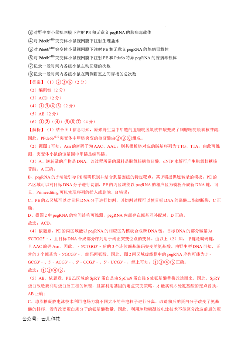高二生物第一次月考卷（全解全析）（上海专用）_2024年09月试卷_0922黄金卷：2024-2025学年高二上学期第一次月考9科word解析版含答题卡（上海专用）