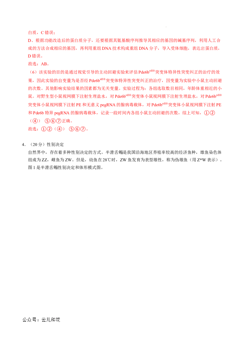 高二生物第一次月考卷（全解全析）（上海专用）_2024年09月试卷_0922黄金卷：2024-2025学年高二上学期第一次月考9科word解析版含答题卡（上海专用）