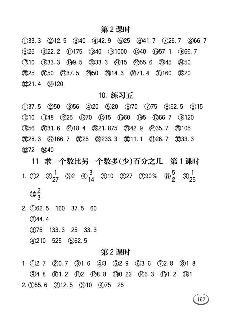 口算课课练苏教版6年级上册_小学1-6年级全部试卷_数学_六年级_3-11-3、小学六年级数学上册_3-11-3-2、练习题、作业、试题、试卷_苏教版_专项练习