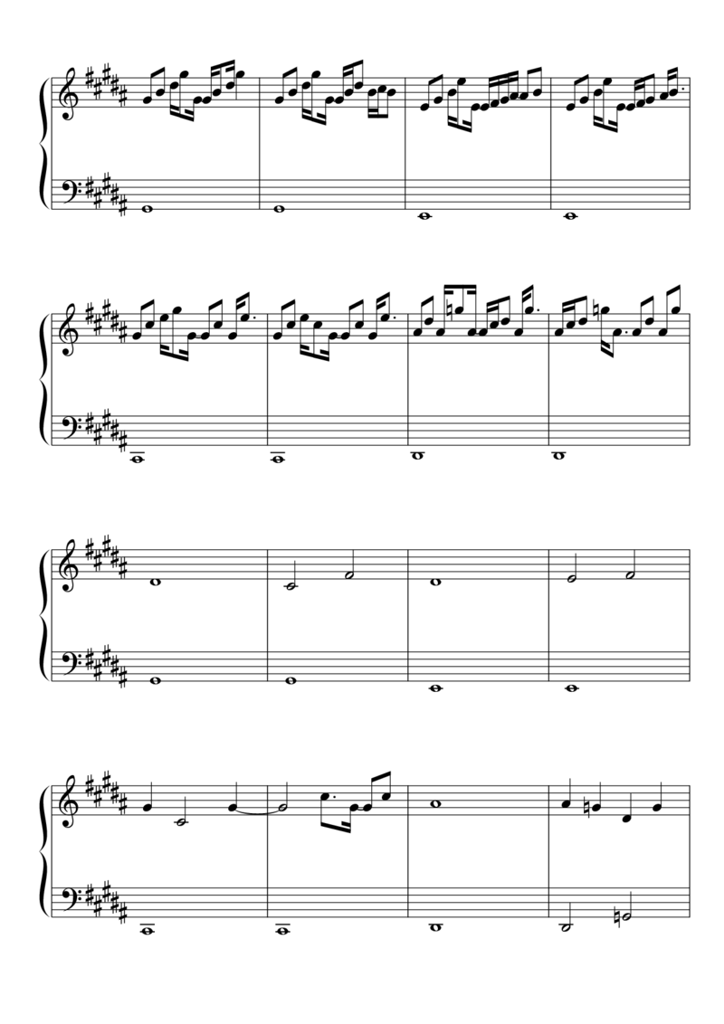 [東方ピアノEasyモード楽譜][easy][6]_一万首著名钢琴曲谱哈农贝多芬合集视频教学电子版高清无水印可打印_05动漫游戏钢琴谱合集_日系东方Project钢琴谱全集_东方project钢琴谱